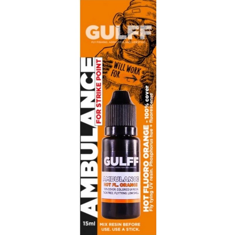 Résine UV Gulff Fluo Orange Résine UV Gulff Fluo Orange